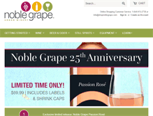 Tablet Screenshot of noblegrape.ca